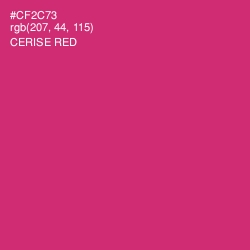 #CF2C73 - Cerise Red Color Image