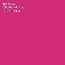 #CF2C75 - Cerise Red Color Image