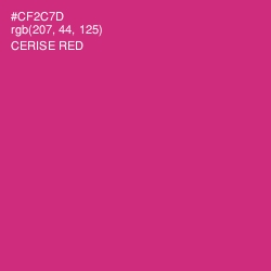 #CF2C7D - Cerise Red Color Image