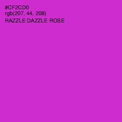 #CF2CD0 - Razzle Dazzle Rose Color Image