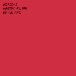 #CF2D42 - Brick Red Color Image