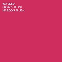 #CF2D5D - Maroon Flush Color Image