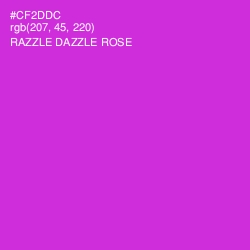 #CF2DDC - Razzle Dazzle Rose Color Image