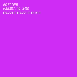 #CF2DF5 - Razzle Dazzle Rose Color Image