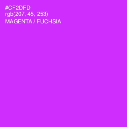 #CF2DFD - Magenta / Fuchsia Color Image