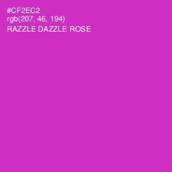 #CF2EC2 - Razzle Dazzle Rose Color Image