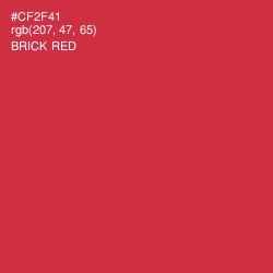 #CF2F41 - Brick Red Color Image