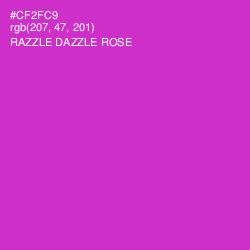 #CF2FC9 - Razzle Dazzle Rose Color Image