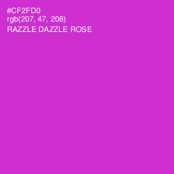 #CF2FD0 - Razzle Dazzle Rose Color Image