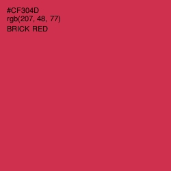 #CF304D - Brick Red Color Image