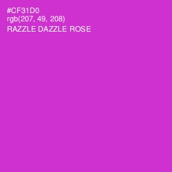 #CF31D0 - Razzle Dazzle Rose Color Image