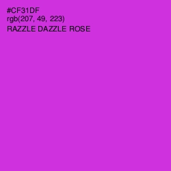 #CF31DF - Razzle Dazzle Rose Color Image