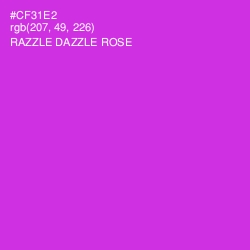 #CF31E2 - Razzle Dazzle Rose Color Image