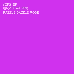 #CF31EF - Razzle Dazzle Rose Color Image