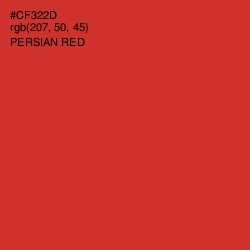 #CF322D - Persian Red Color Image