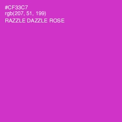 #CF33C7 - Razzle Dazzle Rose Color Image