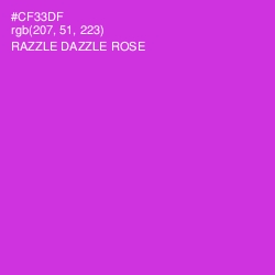 #CF33DF - Razzle Dazzle Rose Color Image
