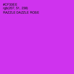 #CF33EE - Razzle Dazzle Rose Color Image