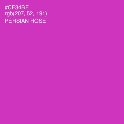 #CF34BF - Persian Rose Color Image
