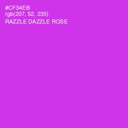 #CF34EB - Razzle Dazzle Rose Color Image
