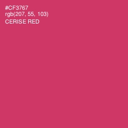 #CF3767 - Cerise Red Color Image