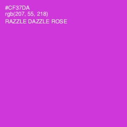 #CF37DA - Razzle Dazzle Rose Color Image