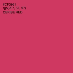 #CF3961 - Cerise Red Color Image