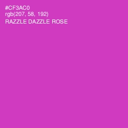 #CF3AC0 - Razzle Dazzle Rose Color Image