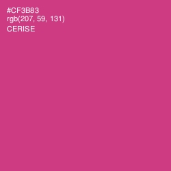 #CF3B83 - Cerise Color Image