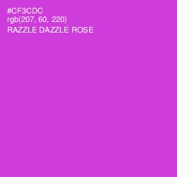 #CF3CDC - Razzle Dazzle Rose Color Image