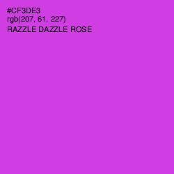 #CF3DE3 - Razzle Dazzle Rose Color Image
