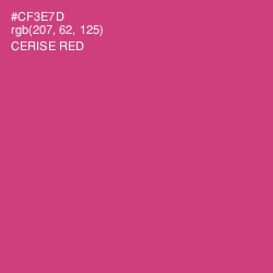 #CF3E7D - Cerise Red Color Image