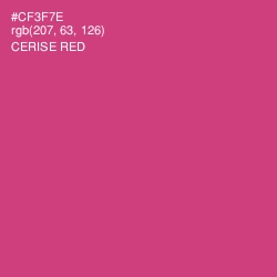 #CF3F7E - Cerise Red Color Image