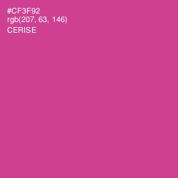 #CF3F92 - Cerise Color Image