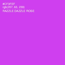 #CF3FEF - Razzle Dazzle Rose Color Image