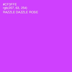 #CF3FFE - Razzle Dazzle Rose Color Image