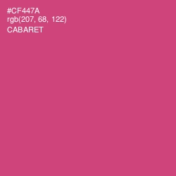 #CF447A - Cabaret Color Image