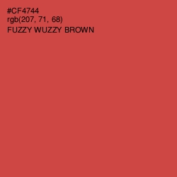 #CF4744 - Fuzzy Wuzzy Brown Color Image