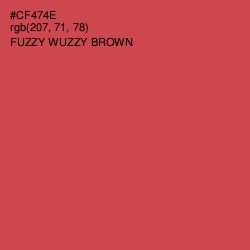 #CF474E - Fuzzy Wuzzy Brown Color Image