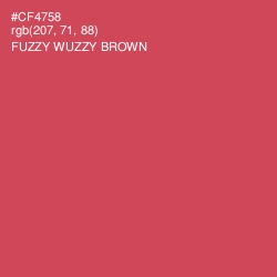 #CF4758 - Fuzzy Wuzzy Brown Color Image