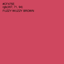 #CF475E - Fuzzy Wuzzy Brown Color Image