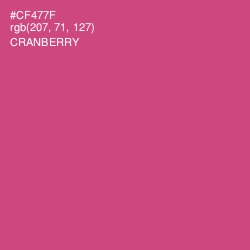 #CF477F - Cranberry Color Image