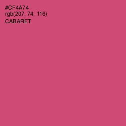 #CF4A74 - Cabaret Color Image