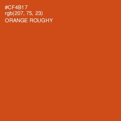 #CF4B17 - Orange Roughy Color Image