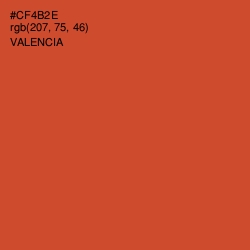 #CF4B2E - Valencia Color Image