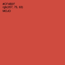 #CF4B3F - Mojo Color Image