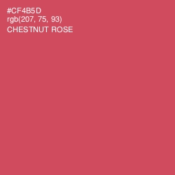 #CF4B5D - Chestnut Rose Color Image