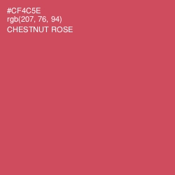 #CF4C5E - Chestnut Rose Color Image