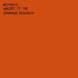 #CF4D12 - Orange Roughy Color Image