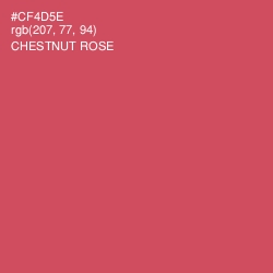 #CF4D5E - Chestnut Rose Color Image